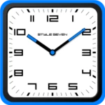 square clock android-7 android application logo